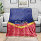 Afro-Haitians Blanket Proud Ayiti Veve Vodou Royal Palm Leaves - African Pride