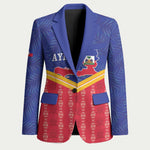 Afro-Haitians Blazer Proud Ayiti Veve Vodou Royal Palm Leaves - African Pride