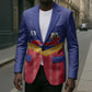 Afro-Haitians Blazer Proud Ayiti Veve Vodou Royal Palm Leaves - African Pride