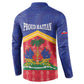 Afro-Haitians Button Sweatshirt Proud Ayiti Veve Vodou Royal Palm Leaves