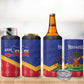 Afro-Haitians 4 in 1 Can Cooler Tumbler Proud Ayiti Veve Vodou Royal Palm Leaves - African Pride