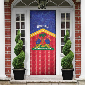 Afro-Haitians Door Cover Proud Ayiti Veve Vodou Royal Palm Leaves - African Pride