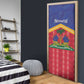 Afro-Haitians Door Cover Proud Ayiti Veve Vodou Royal Palm Leaves - African Pride