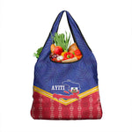 Afro-Haitians Grocery Bag Proud Ayiti Veve Vodou Royal Palm Leaves - African Pride