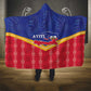 Afro-Haitians Hooded Blanket Proud Ayiti Veve Vodou Royal Palm Leaves - African Pride
