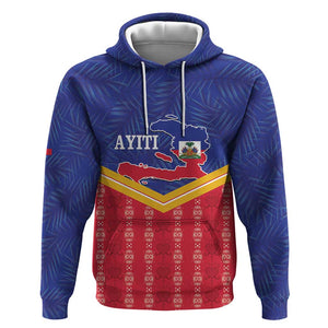 Afro-Haitians Hoodie Proud Ayiti Veve Vodou Royal Palm Leaves - African Pride