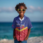 Afro-Haitians Kid Hawaiian Shirt Proud Ayiti Veve Vodou Royal Palm Leaves LT14
