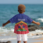 Afro-Haitians Kid Hawaiian Shirt Proud Ayiti Veve Vodou Royal Palm Leaves LT14