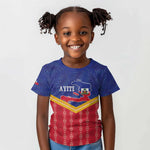Afro-Haitians Kid T shirt Proud Ayiti Veve Vodou Royal Palm Leaves LT14