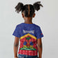 Afro-Haitians Kid T shirt Proud Ayiti Veve Vodou Royal Palm Leaves LT14