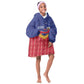 Afro-Haitians Kid Wearable Blanket Hoodie Proud Ayiti Veve Vodou Royal Palm Leaves - African Pride
