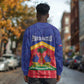Afro-Haitians Long Sleeve Shirt Proud Ayiti Veve Vodou Royal Palm Leaves - African Pride