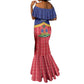 Afro-Haitians Mermaid Dress Proud Ayiti Veve Vodou Royal Palm Leaves - African Pride
