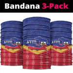 Afro-Haitians Neck Gaiter Proud Ayiti Veve Vodou Royal Palm Leaves - African Pride