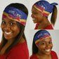 Afro-Haitians Neck Gaiter Proud Ayiti Veve Vodou Royal Palm Leaves - African Pride
