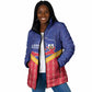 Afro-Haitians Padded Jacket Proud Ayiti Veve Vodou Royal Palm Leaves - African Pride