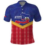 Afro-Haitians Polo Shirt Proud Ayiti Veve Vodou Royal Palm Leaves LT14