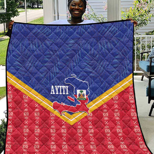 Afro-Haitians Quilt Proud Ayiti Veve Vodou Royal Palm Leaves - African Pride