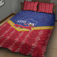 Afro-Haitians Quilt Bed Set Proud Ayiti Veve Vodou Royal Palm Leaves - African Pride