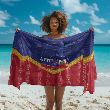 Afro-Haitians Sarong Proud Ayiti Veve Vodou Royal Palm Leaves - African Pride