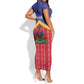 Afro-Haitians Short Sleeve Bodycon Dress Proud Ayiti Veve Vodou Royal Palm Leaves LT14