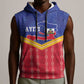 Afro-Haitians Sleeveless Hoodie Proud Ayiti Veve Vodou Royal Palm Leaves - African Pride