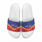 Afro-Haitians Slide Sandals Proud Ayiti Veve Vodou Royal Palm Leaves - African Pride