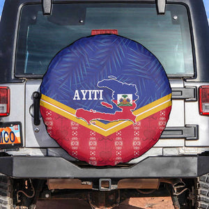 Afro-Haitians Spare Tire Cover Proud Ayiti Veve Vodou Royal Palm Leaves - African Pride