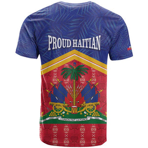 Afro-Haitians T shirt Proud Ayiti Veve Vodou Royal Palm Leaves - African Pride