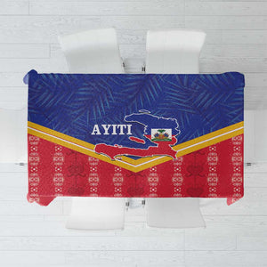 Afro-Haitians Tablecloth Proud Ayiti Veve Vodou Royal Palm Leaves - African Pride