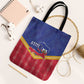 Afro-Haitians Tote Bag Proud Ayiti Veve Vodou Royal Palm Leaves - African Pride