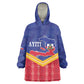 Afro-Haitians Wearable Blanket Hoodie Proud Ayiti Veve Vodou Royal Palm Leaves - African Pride