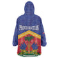 Afro-Haitians Wearable Blanket Hoodie Proud Ayiti Veve Vodou Royal Palm Leaves - African Pride