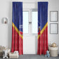 Afro-Haitians Window Curtain Proud Ayiti Veve Vodou Royal Palm Leaves - African Pride