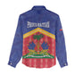 Afro-Haitians Women Casual Shirt Proud Ayiti Veve Vodou Royal Palm Leaves - African Pride