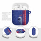 Custom Afro-Haiti Football AirPods Case 2026 Grenadye Alaso Blue Version - African Pride