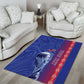 Custom Afro-Haiti Football Area Rug 2026 Grenadye Alaso Blue Version - African Pride