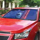 Custom Afro-Haiti Football Auto Sun Shade 2026 Grenadye Alaso Blue Version - African Pride