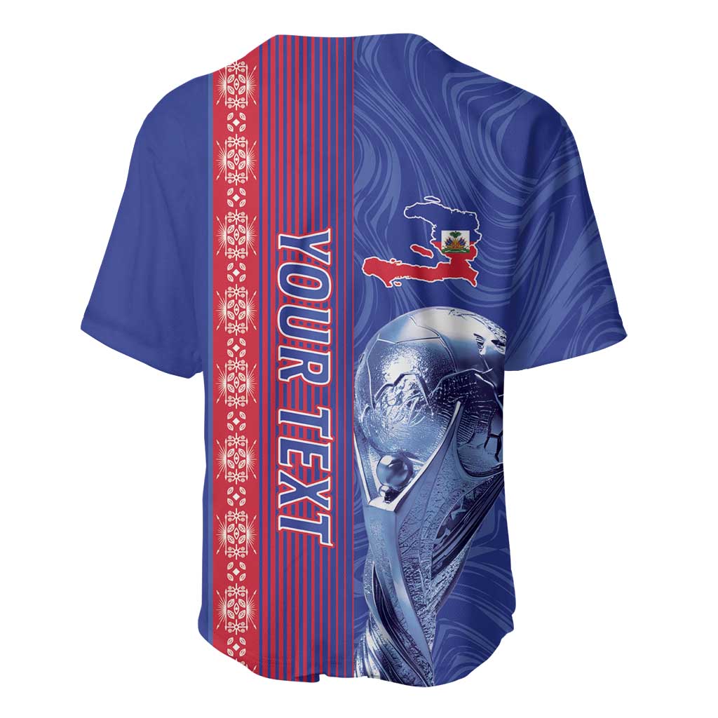 Custom Afro-Haiti Football Baseball Jersey 2026 Grenadye Alaso Blue Version LT14