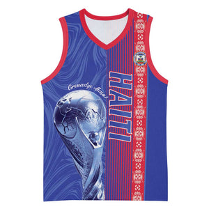 Custom Afro-Haiti Football Basketball Jersey 2026 Grenadye Alaso Blue Version - African Pride