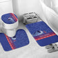 Custom Afro-Haiti Football Bathroom Set 2026 Grenadye Alaso Blue Version - African Pride