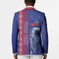 Custom Afro-Haiti Football Blazer 2026 Grenadye Alaso Blue Version - African Pride