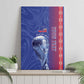 Custom Afro-Haiti Football Canvas Wall Art 2026 Grenadye Alaso Blue Version - African Pride