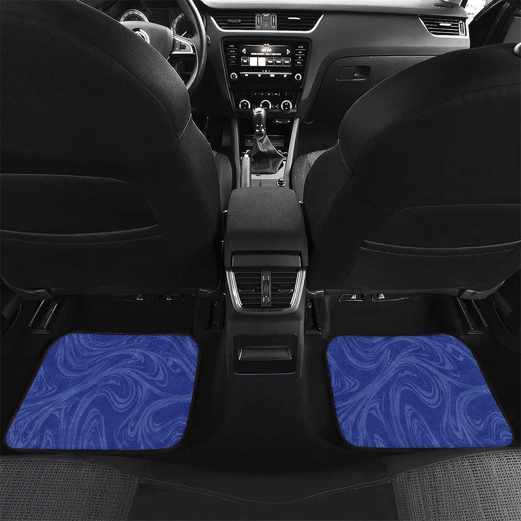 Custom Afro-Haiti Football Car Mats 2026 Grenadye Alaso Blue Version - African Pride