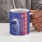 Custom Afro-Haiti Football Ceramic Mug 2026 Grenadye Alaso Blue Version - African Pride