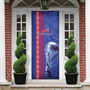 Custom Afro-Haiti Football Door Cover 2026 Grenadye Alaso Blue Version - African Pride