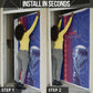 Custom Afro-Haiti Football Door Cover 2026 Grenadye Alaso Blue Version - African Pride