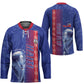 Custom Afro-Haiti Football Hockey Jersey 2026 Grenadye Alaso Blue Version - African Pride