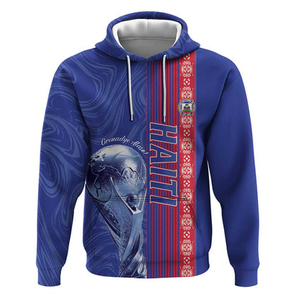 Custom Afro-Haiti Football Hoodie 2026 Grenadye Alaso Blue Version - African Pride