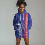 Custom Afro-Haiti Football Hoodie Dress 2026 Grenadye Alaso Blue Version - African Pride